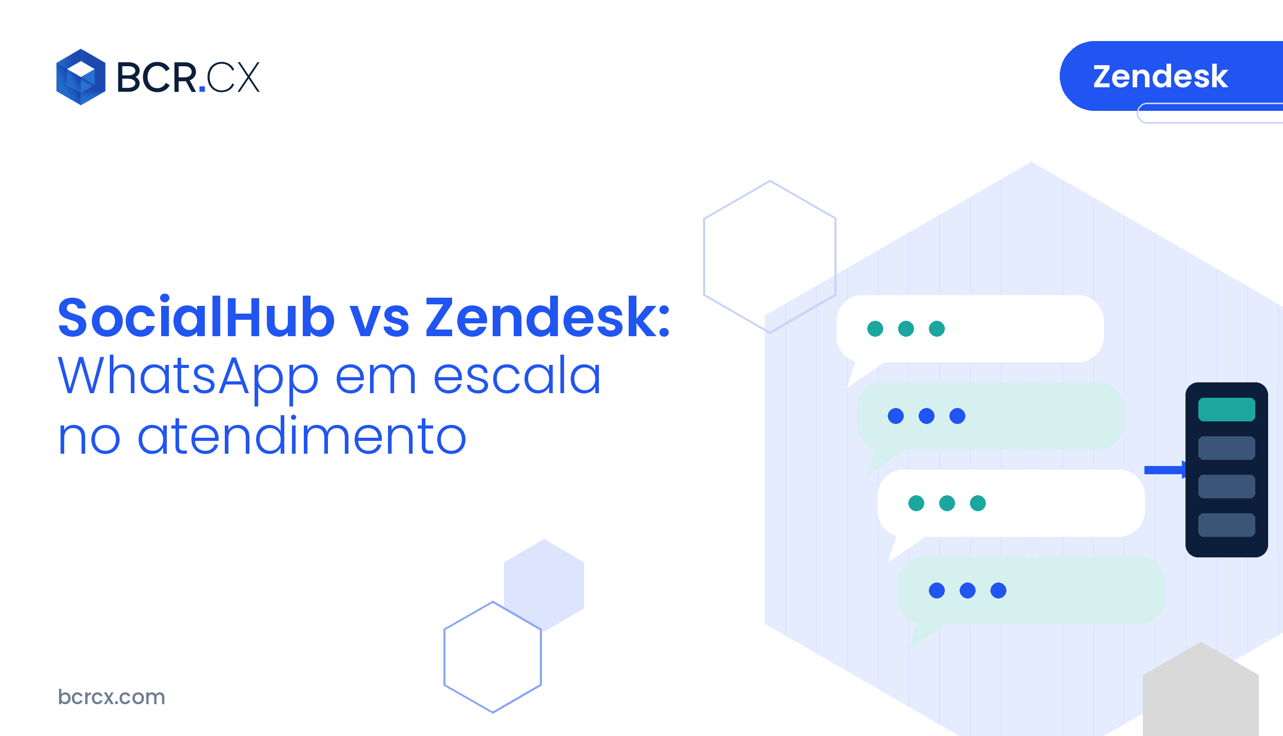 SocialHub vs Zendesk para WhatsApp: qual atende operação com volume